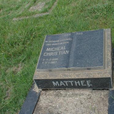 MATTHEE Micheal Christian 1898-1967