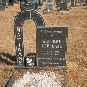 MATIWANE Welcome Lebohang 1975-2001