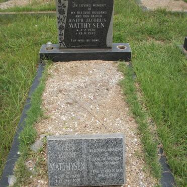 MATTHYSEN Joseph Jacobus 1930-1973 &amp; Eileen Yvonne 1939-2001
