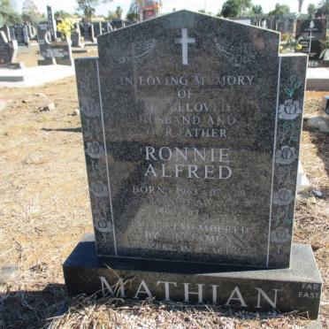 MATHIAN Ronnie Alfred 1963-199?