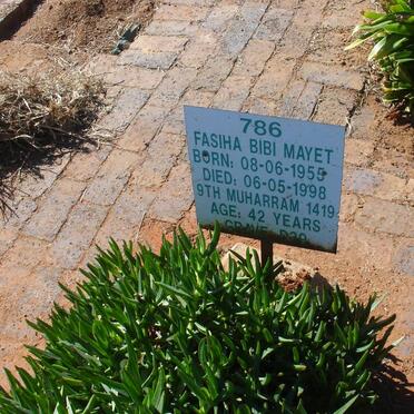 MAYET Fasiha Bibi 1955-1998