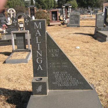 MALINGA Vusi S.W. 1957-1996