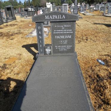 MAPAILA Daniel Thobejane 1939-2005