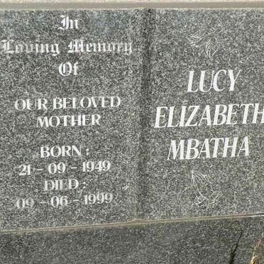 MBATHA Lucy Elizabeth 1949-1999