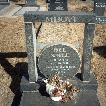 MBOYI Rose Nomhle 1962-2003