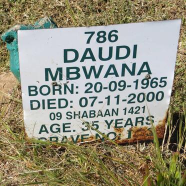 MBWANA Daudi 1965-2000