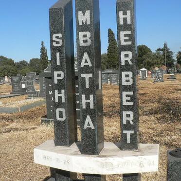 MBATHA Sipho Herbert 1969-2000