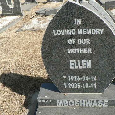 MBOSHWASE Ellen 1926-2003