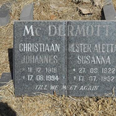 McDERMOTT Christiaan Johannes
