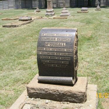 McDOUGALL Duncan George 1869-1917