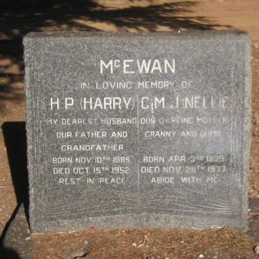 McEWAN H.P. 1885-1952 &amp; C.M.J. 188?-1977