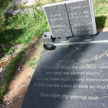 McLAREN Ross 1956-1987 :: McLAREN David 1976-1999