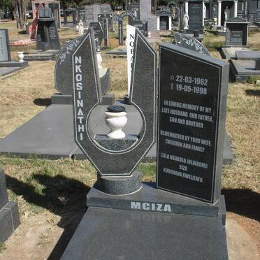MCIZA Nkosinathi 1962-1998