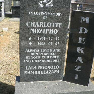 MDEKAZI Charlotte Nozipho 1931-1998