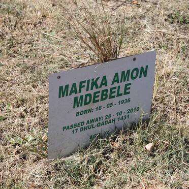 MDEBELE Mafika Amon 1936-2010