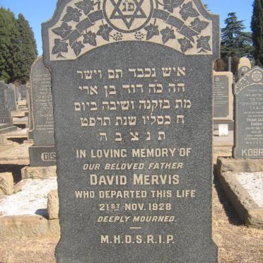 MERVIS David -1928