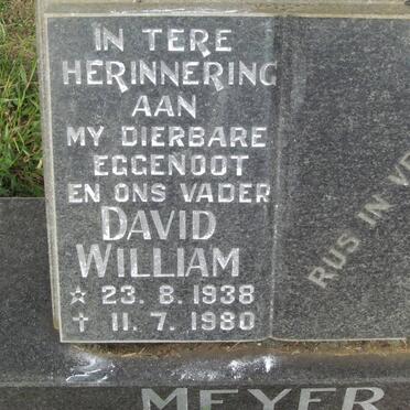 MEYER David William 1938-1980