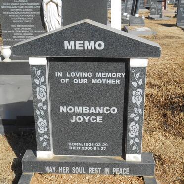 MEMO Nombanco Joyce 1936-2000