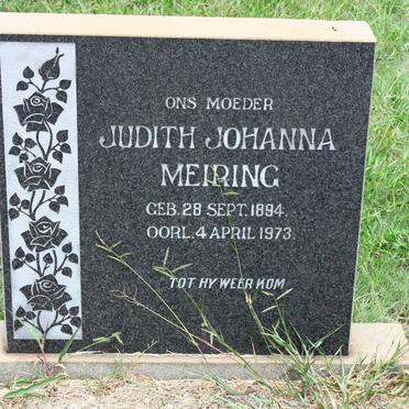 MEIRING Judith Johanna 1894-1973