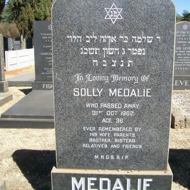 MEDALIE Solly -1962