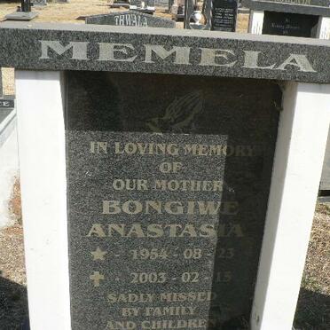 MEMELA Bongiwe Anastasia 1954-2003