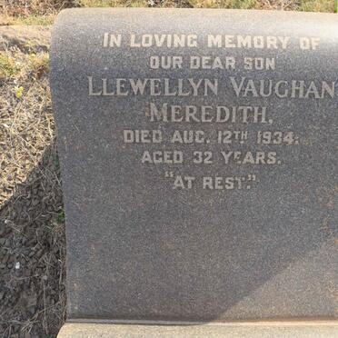 MEREDITH Llewellyn Vaughan -1934