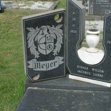 MEYER Schalk Willem Jacobus Lubbe 1929-1985