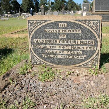 MEIER Alexander Rudolph -1932