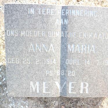 MEYER Anna Maria 1914-1991