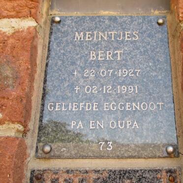 MEINTJES Bert 1927-1991