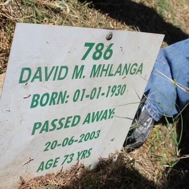 MHLANGA David M. 1930-2003