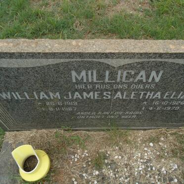 MILLICAN William James 1918-1967 &amp; Aletha Elizabeth 1926-1970