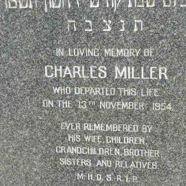 MILLER Charles -1954
