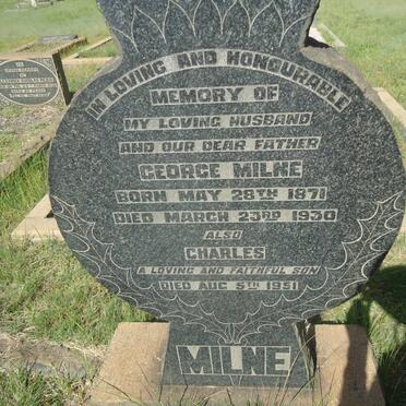 MILNE George 1871-1930 :: MILNE Charles -1951