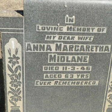 MIDLANE Anna Margaretha -1946