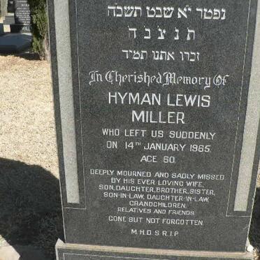 MILLER Hyman Lewis -1965