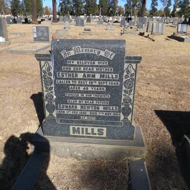 MILLS Edward Newton 1895-1964 &amp; Esther Ann -1948