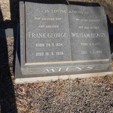 MILNS William Henry 1910-1969 :: MILNS Frank George 1934-1954 :: MILNS Christina Elizabeth 1910-1991