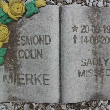 MIERKE Desmond Colin 1952-2007