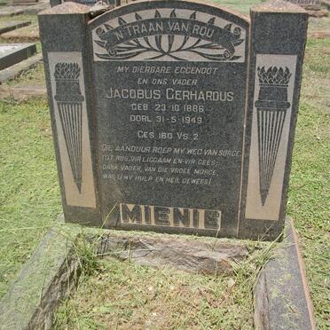 MIENIE Jacobus Gerhardus 1886-1949