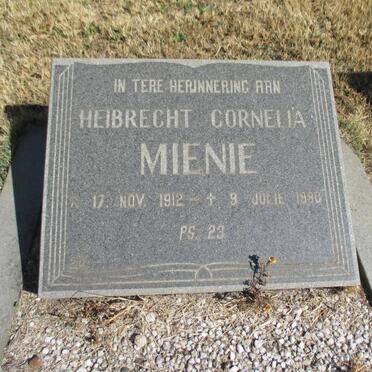 MIENIE Heibrecht Cornelia 1912-1980