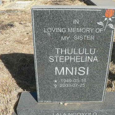 MNISI Thululu Stephelina 1949-2003