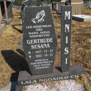 MNISI Gertrude Sesana 1937-2002