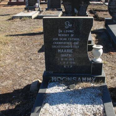 MOONSAMMY Maarie 1919-1996