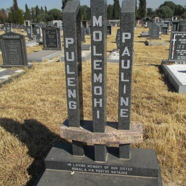MOLEMOHI Puleng Pauline 1953-2000