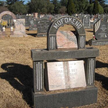 MOFOKENG Johannes Boy Malepetsane