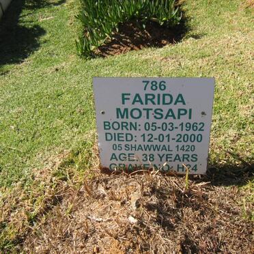 MOTSAPI Farida 1962-2000