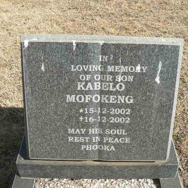 MOFOKENG Kabelo 2002-2002
