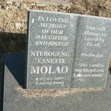 MOLAO Ntebogeng ?eanette 1987-2003