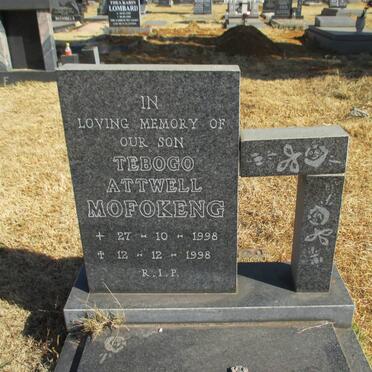 MOFOKENG Tebogo Attwell 1998-1998